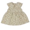 J33826: Baby Girls Lined Party Dress- Coffee (1-2 Years)